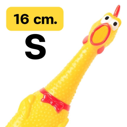 Pet Toy Chicken Sound Toy Size S - ของเล่นสัตว์เลี้ยง ของเล่นยางกัดไก่บีบไก่โอ๊ก 16cm (444518)