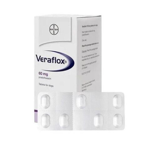 TBD Veraflox Pradofloxacin 60mg 1 Tablet - วีราฟรอกซ์ ผลิตภัณฑ์ยาฆ่าเชื้อ สำหรับสุนัข 60 มก. 1 เม็ด (440458)