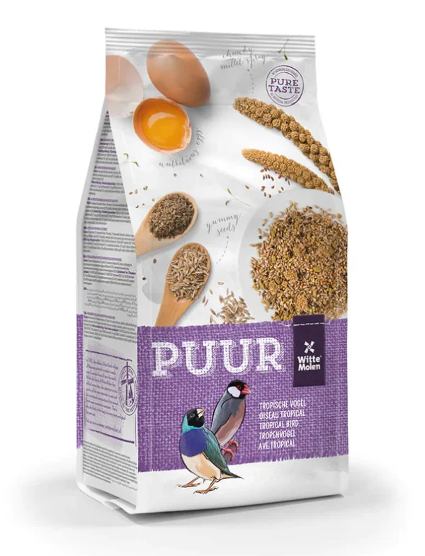 SOOS Puur Tropical Bird - อาหารนกฟินซ์ 750g บำรุงขนและช่วยย่อยอาหาร (460374)