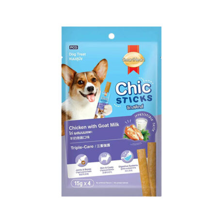 พบคำแนะนำในการเลือกกรงนกที่สมบูรณ์แบบ 9 Smartheart Chic Sticks Chicken With Goat Milk Flavor - ขนมสุนัข สติ๊กไก่ผสมนมแพะ 15g (4ชิ้น) (457590)