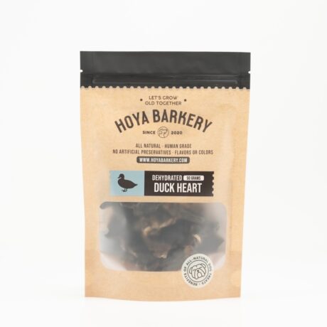 Hoya Barkery Dehydrated Duck Heart - หัวใจเป็ดอบแห้ง 50g