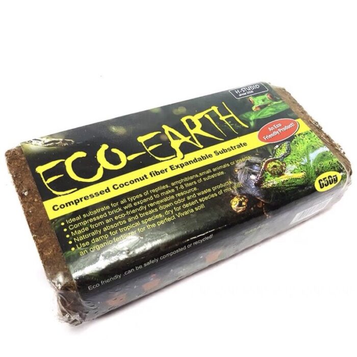 H-Studio Eco-Earth - ขุยมะพร้าวสำหรับรองพื้นสัตว์เลื้อยคลาน 650g