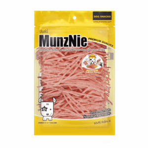 ปลาเส้น 450055 MunzNie Pet Snacks - ปลาเส้นหมา-แมว ผสมเนื้อปลาแซลมอนแท้ 140g (BF003)