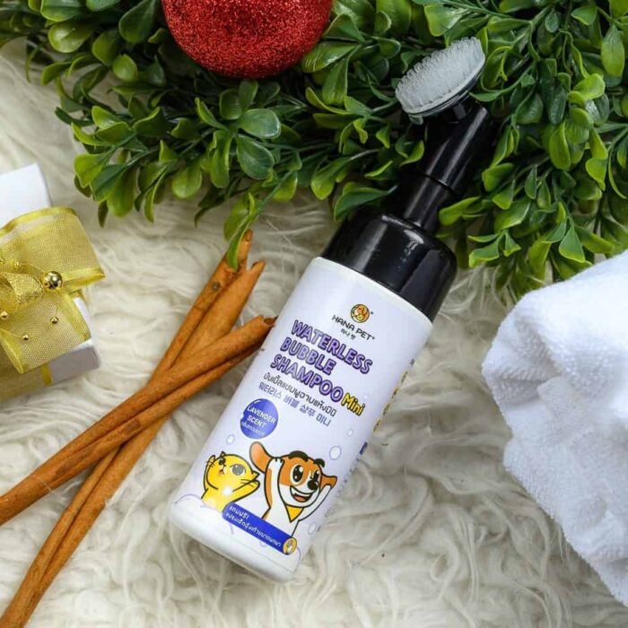 SOOS Hana Pet Waterless Bubble Shampoo Mini - แชมพูอาบแห้ง ขนาดพกพา กลิ่นลาเวนเดอร์ 130ml (452824)