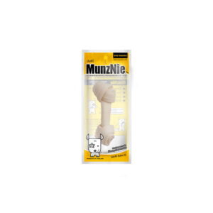 MS017 MunzNie Pet Snacks - หนังวัวผันรูปทรงกระดูก 4นิ้ว