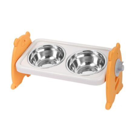 Double Plastic Elevated Food Bowl