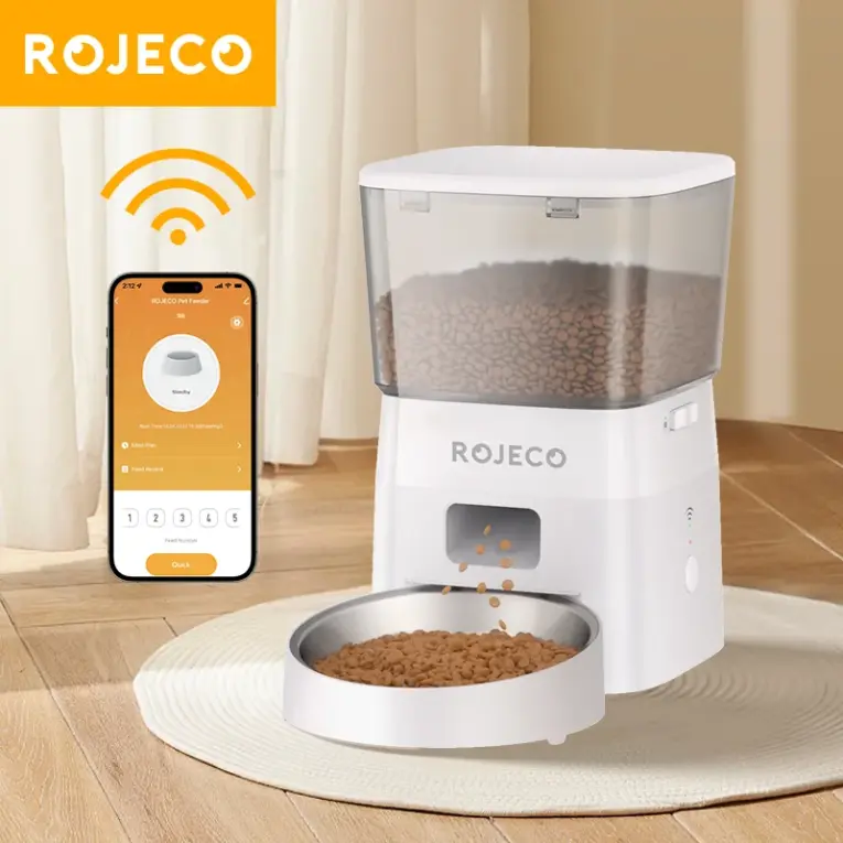 ROJECTO Pet Automatic Feeder 2L Model : RWSQ-12-WiFi
