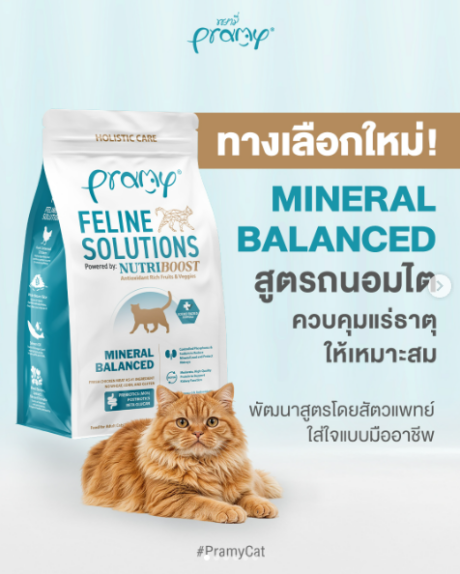 Pramy Feline Solutions Mineral Baladsnced Care