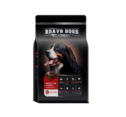 SOOS BRAVO BOSS Platinum - อาหารสุนัข รสเนื้อแกะย่าง 750g (457592)