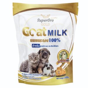 f1afe7faa27db19bef3953468a4b5625 TS SuperGro Goat Milk Powder - นมแพะผงสำหรับ สำหรับสัตว์เลี้ยง 170g (17g*10ซอง)(460810)