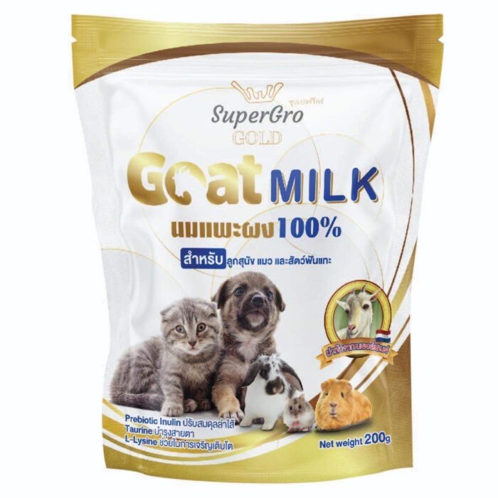 TS SuperGro Goat Milk Powder - นมแพะผงสำหรับ สำหรับสัตว์เลี้ยง 170g (17g*10ซอง)(460810)