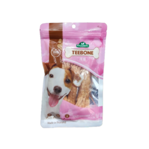 ฟไดๆดไำเ TS Teebone Natural Ingredient - ไก่พันปลาเส้น รสปูอัด 4ชิ้น (460765)
