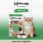 TBD Lifemate Grain Free Indoor - อาหารแมวโต สูตรแมวเลี้ยงในบ้าน เนื้อแกะ 1.2kg (464094)