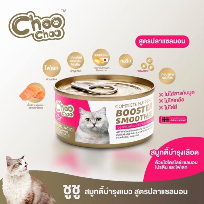 พบคำแนะนำในการเลือกกรงนกที่สมบูรณ์แบบ 10 Choo Choo Complete Nutrients Booster Smoothie - สมูทตี้ปลาแซลมอน สูตรบำรุงเลือด 80g (463054)