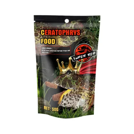 Super Rep Ceratophrys Food - อาหารเม็ดสำเร็จรูปสำหรับกบฮอร์นฟรอก 50g