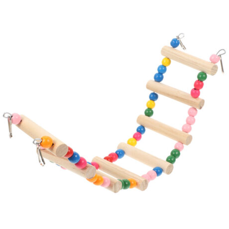 พบคำแนะนำในการเลือกกรงนกที่สมบูรณ์แบบ 7 Bird Toy Wooden Bridge - ของเล่นสำหรับนก สะพานแขวนสีไม้ธรรมชาติ (466398)
