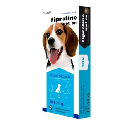 TBD Fiproline Spot On Dog 10.1-20kg (1 Dose Tube) – ยาหยอดหลัง กำจัดเห็บสำหรับสุนัขพันธุ์กลาง น้ำหนัก 10.1-20กก.ขึ้นไป (1หลอด) (471061)
