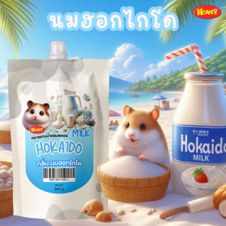 SOOS Honey Petz Hamster Bedding Sand - ทรายอาบน้ำหนูแฮมเตอร์ กลิ่นนมสด 500g (472366)