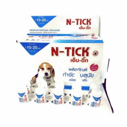 TBD N-Tick - ยาหยดกำจัดเห็บหมัด หยอดเห็บหมัด สุนัข น้ำหนัก 10-20kg 1.34ml (1หลอด)(466999)