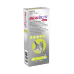 Bravecto Plus Spot-On For Small Cats 112.5mg 1.2-2.8kg  – ยาหยอดหลังคอ ป้องกันเห็บ หมัดและพยาธิภายในสำหรับแมว 1.2-2.8กก. (1กล่อง) (466876)
