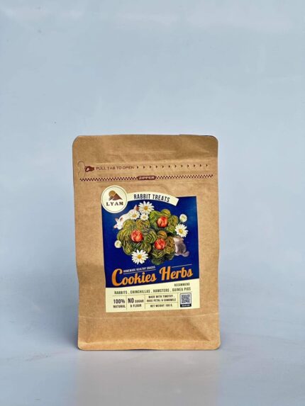 Cookies Herbs Homemade Snack100g - คุกกี้หญ้าทิโมธีผสมกลีบกุหลาบและดอกคาโมมายล์ 100ก. (465854)