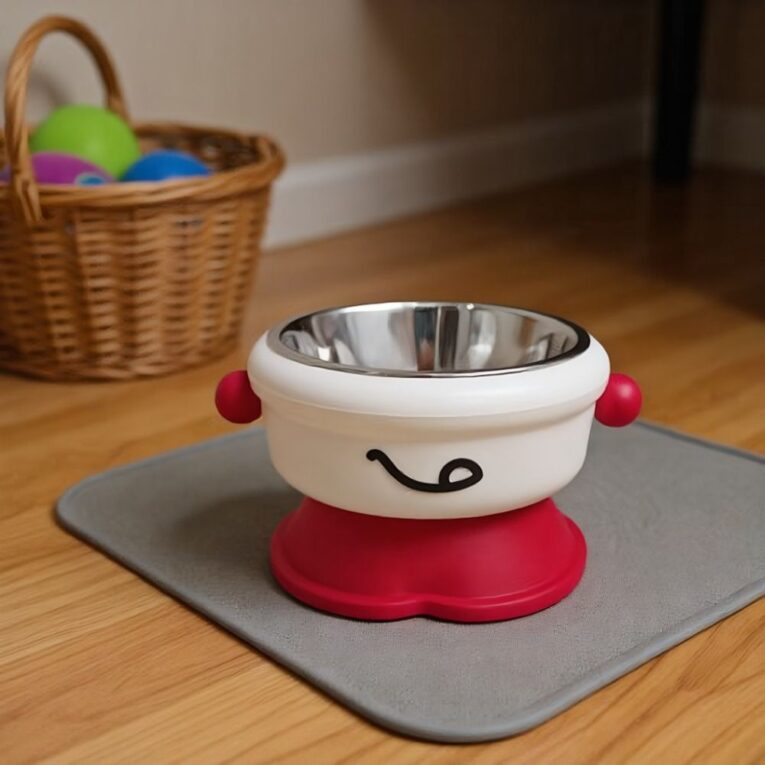 Pet Bowl Anti-Slip & Elevated + Stainless Steel