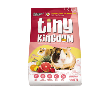 Tiny kingdom Complete Feed for Guinea pigs - Tiny Kingdom อาหารแกสบี้ สูตรเสริมวิตามินซี 300g