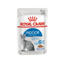 Royal Canin Indoor Sterilised Jelly - อาหารแมวเปียกสูตรสำหรับแมวเลี้ยงในบ้านและแมวทำหมันในวุ้นเจลลี่ 85g
