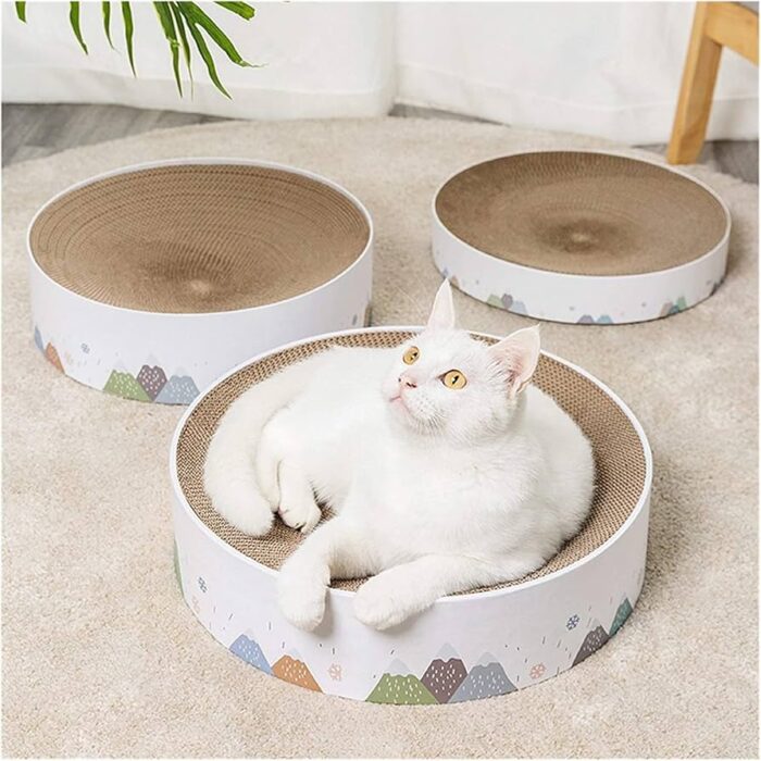 Superior Cat Scratch Cardboard - ที่ลับเล็บแมวแบบวงกลม ขนาดหนาพิเศษ (41x41x10cm) (461691)