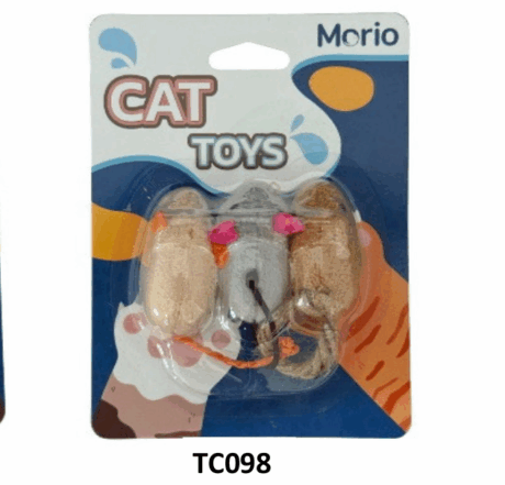 Morio Pet Toy Feathered Mouse TC098 - ของเล่นสัตว์เลี้ยง หนูขนนก (437326)
