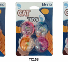 Morio Pet Toy Bead Bell Ball TC153 - ของเล่นสัตว์เลี้ยง ลูกบอลกระดิ่งลูกปัด (463868)