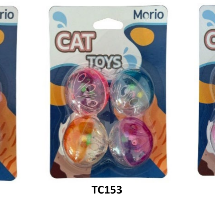 ของเล่นสัตว์ 463868 Morio Pet Toy Bead Bell Ball TC153 - ของเล่นสัตว์เลี้ยง ลูกบอลกระดิ่งลูกปัด (463868)