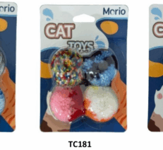 Morio Pet Toy Fluff Ball TC181 - ของเล่นสัตว์เลี้ยง ลูกบอลขนปุย (453208)
