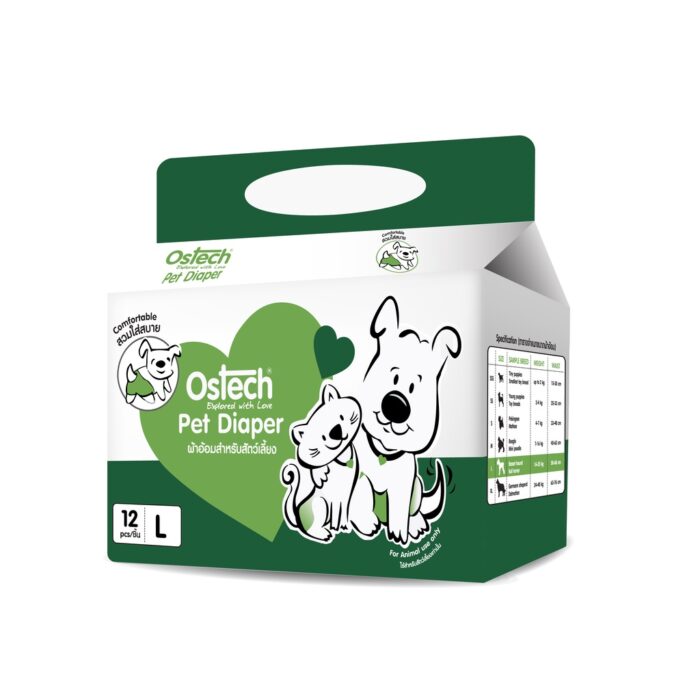 พบคำแนะนำในการเลือกกรงนกที่สมบูรณ์แบบ 10 Ostech Pet Diaper Size L - ผ้าอ้อมสำหรับสัตว์เลี้ยง ไซซ์ L (12ชิ้น/ห่อ)(470194)