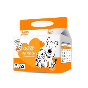 a4ad6cba9f23bd927b9731474660169a Ostech Pet Diaper Size SSS - ผ้าอ้อมสำหรับสัตว์เลี้ยง ไซซ์ SSS (12ชิ้น/ห่อ)(470176)
