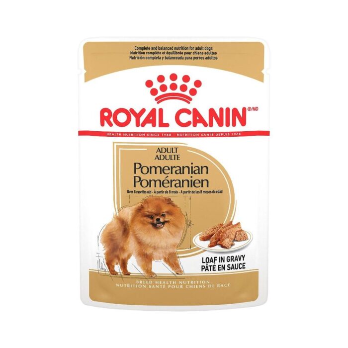 Royal Canin Pouch Pomeranian Adult - อาหารเปียกสุนัขโต พันธุ์ปอมเมอเรเนียน 85g (464696)