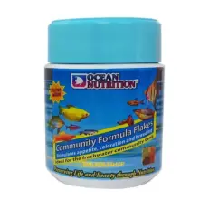 Ocean Nutrirtion Community Flakes อาหารปลา ชนิดแผ่นสำหรับปลาสวยงามทุกชนิด สูตร เร่งสี เร่งโต 34g