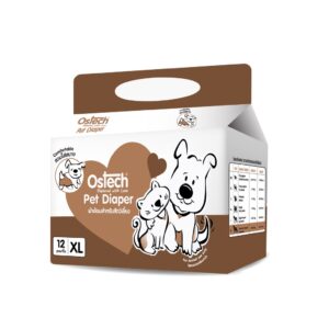 f21cfab58364106193320a85911d1243 Ostech Pet Diaper Size XL - ผ้าอ้อมสำหรับสัตว์เลี้ยง ไซซ์ XL (12ชิ้น/ห่อ)(470201)