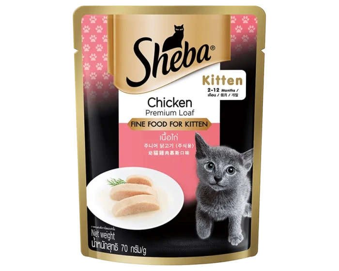 พบคำแนะนำในการเลือกกรงนกที่สมบูรณ์แบบ 8 Sheba Pouch Kitten Cat Food - ซีบา อาหารลูกแมวเปียก รสเนื้อไก่ 70g (464808)