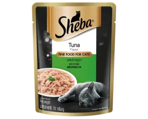 large_sheba-pouch_tuna_1648738702944 Sheba Pouch Cat Food - ซีบา อาหารแมวเปียก รสปลาทูน่า 70g (464791)