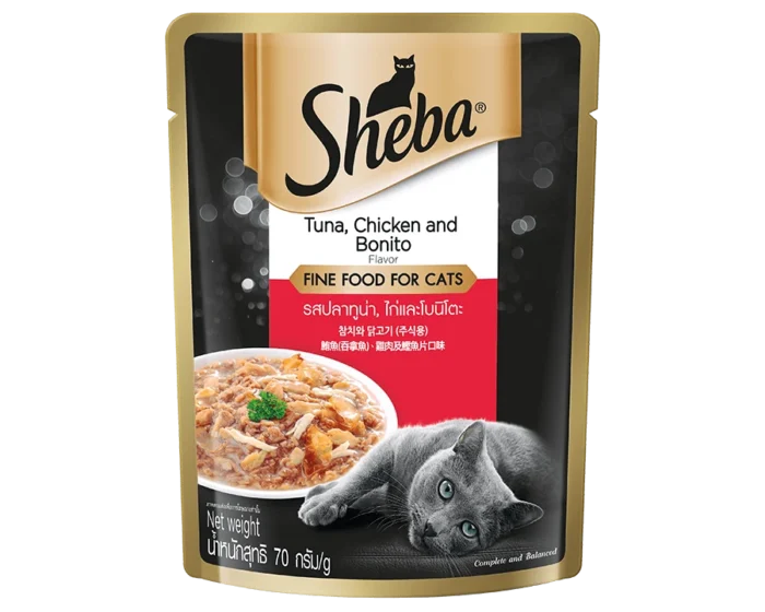 พบคำแนะนำในการเลือกกรงนกที่สมบูรณ์แบบ 9 Sheba Pouch Cat Food - ซีบา อาหารแมวเปียก รสปลาทูน่า, ไก่และโบนิโตะ 70g (464796)