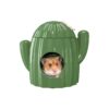 Bucatstate Cactus House For Hamster - บ้านเซรามิกสำหรับหนูแฮมสเตอร์ ธีมกระบองเพชร (11x14.5cm) (482038)