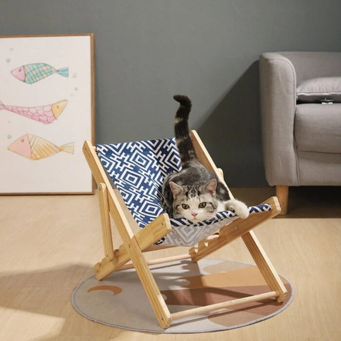 Pet Empire Cat Scratcher Beach Chair Shape - ที่ลับเล็บแมวทรงเก้าอี้ชายหาด ปรับระดับได้ (33x49x35cm) (473439)