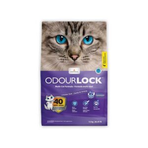 Odour Lock Premium Cat Litter Lavender - ทรายแมวหินภูเขาไฟ เกรดพรีเมี่ยม กลิ่นลาเวเดอร์ 12kg (474352)