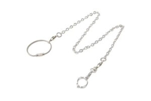 Stainless Bird Leash 4mm Stainless Bird Leash 15mm - โซ่คล้องขานกพร้อมห่วงเปิด 15มม. (482837)