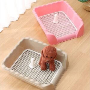 dog-toilet-s Dog Bathroom High Edge M - ถาดห้องน้ำสำหรับสุนัขขอบสูง ขนาดกลาง (43x43x15cm) (480818)