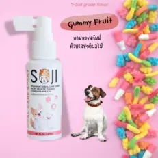 Soji Oral Care Spray Gummy Fruit Scent - สเปรย์ลดกลิ่นปากสัตว์เลี้ยง กลิ่นกัมมี่ 50ml
