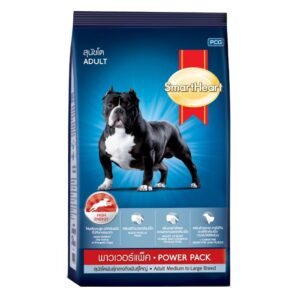 อาหารสุนัขโต 39193 Smartheart Power Pack Adult Medium to Large Breed - อาหารสุนัขโตพันธุ์กลางถึงพันธุ์ใหญ่ อายุ 1ปีขึ้นไป 1kg