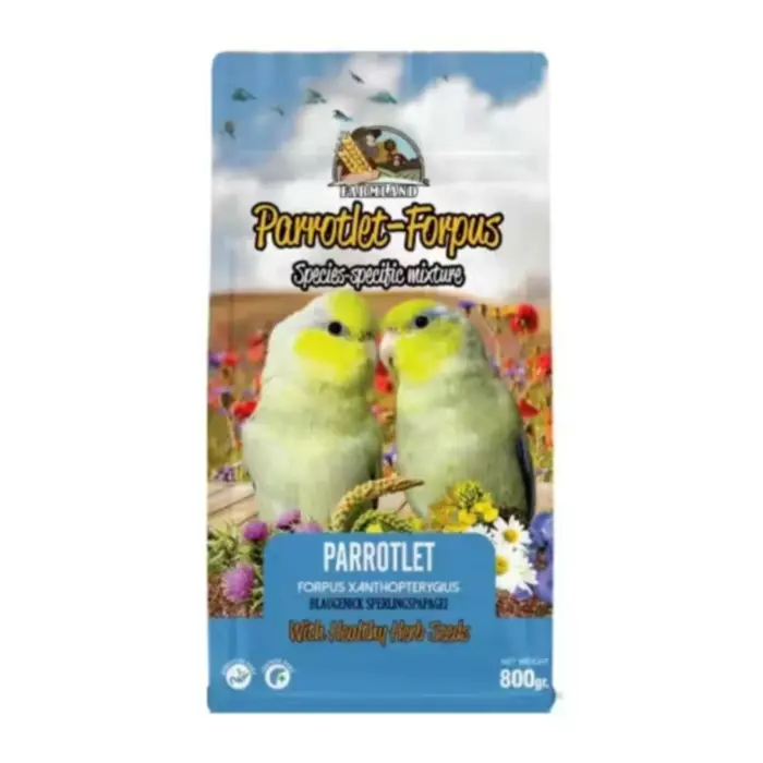 FARMLAND Parrotlet-Forpus Species-Specific Premium Mixture Bird Food 800g FARMLAND Parrotlet-Forpus Species-Specific Premium Mixture Bird Food 800g - อาหารสำหรับนกแก้วฟอพัส สูตรธัญพืชเกรดพรีเมี่ยมคัดพิเศษ 800 กรัม