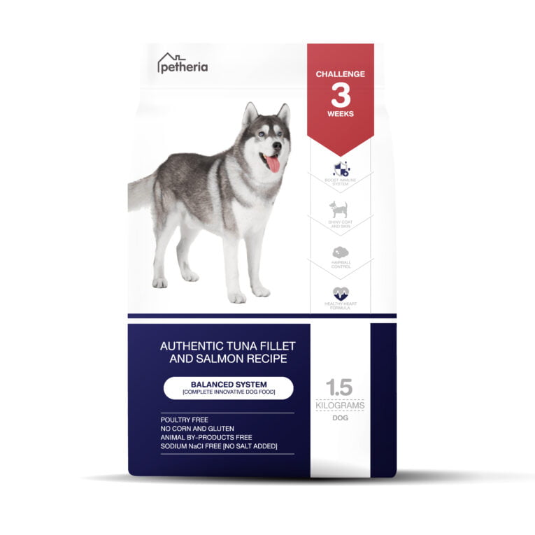 Petheria Balanced System for Dog - อาหารสุนัขทุกช่วงวัยแบบเม็ด 1.5kg (497705)